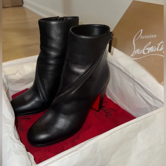 Christian Louboutin black Birgitta 100 calf - Picture 7 of 16